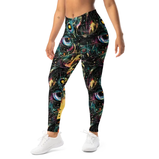 Celestial Echoes on a Leggings