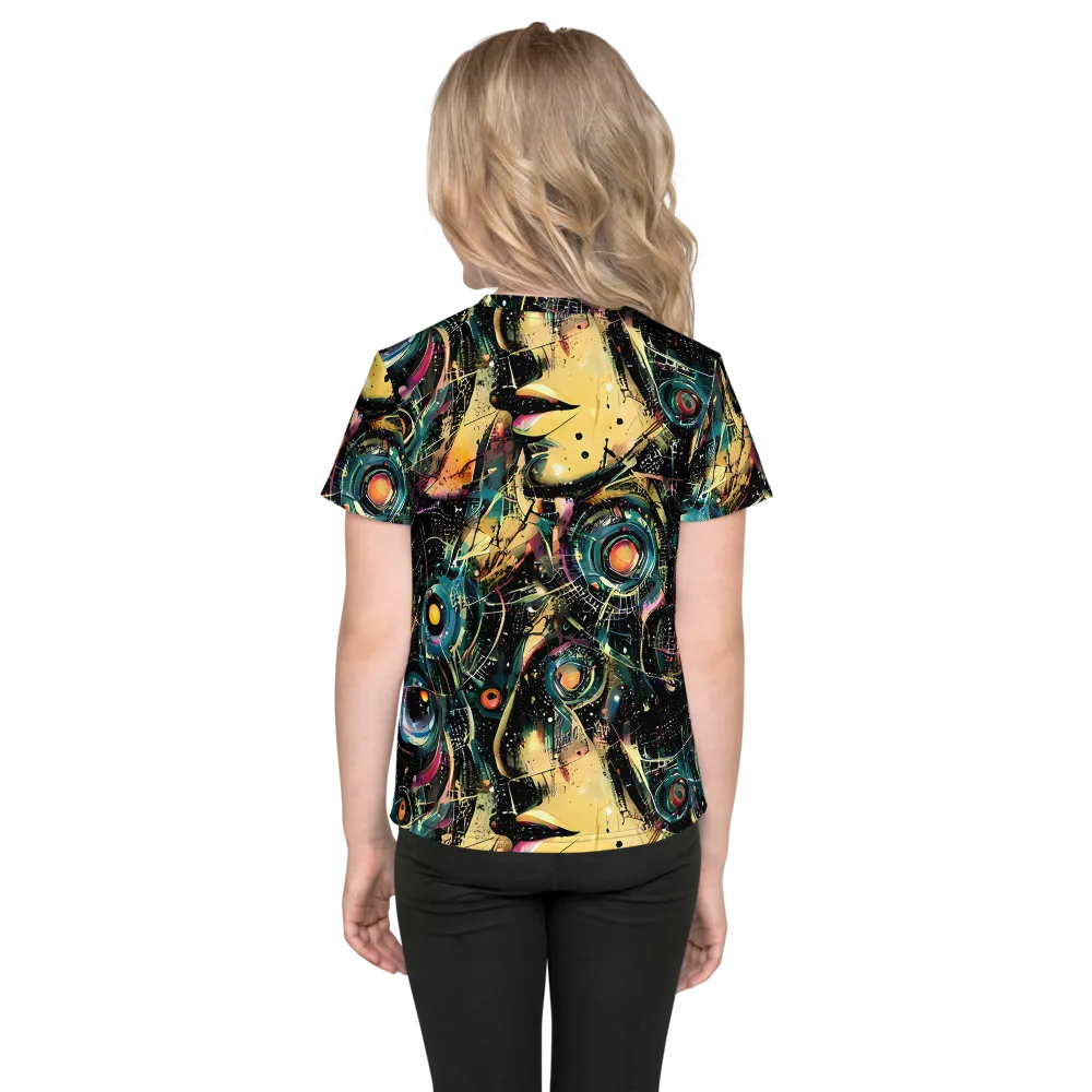 Celestial Echoes on Kids Crew Neck T-Shirt — Back