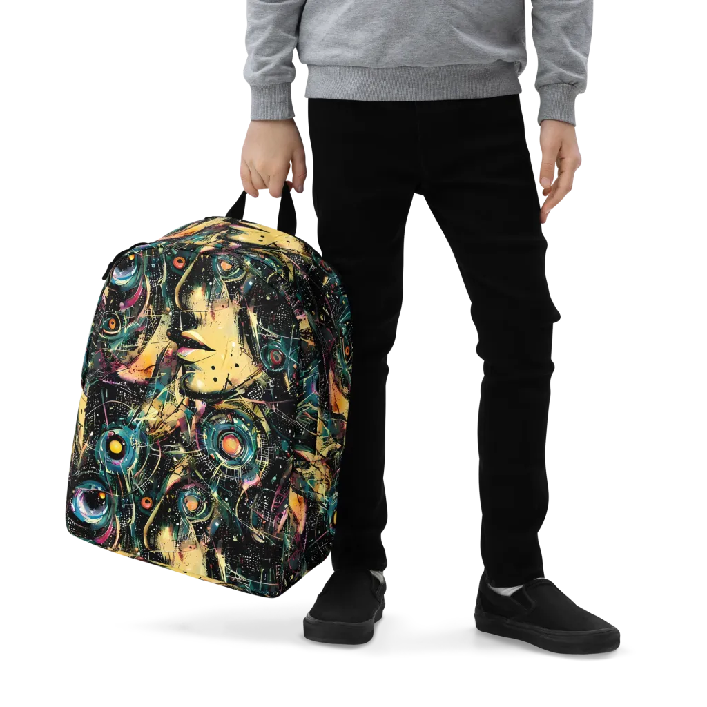Celestial Echoes on Minimalist Backpack — Zoomed-in