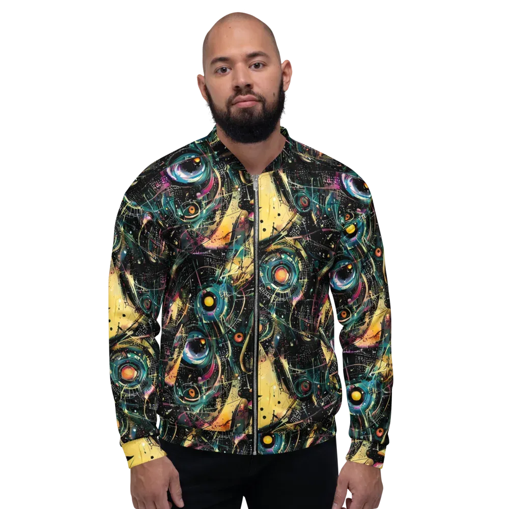 Celestial Echoes on Bomber Jacket — Front
