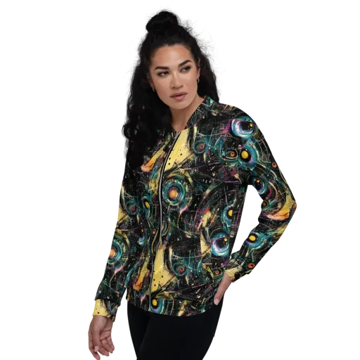 Celestial Echoes on a Bomber Jacket