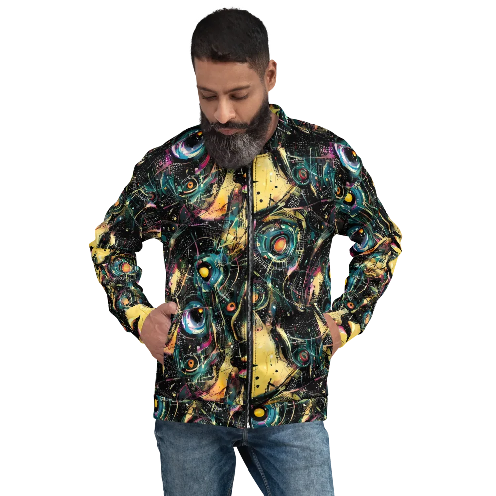 Celestial Echoes on Bomber Jacket — Front