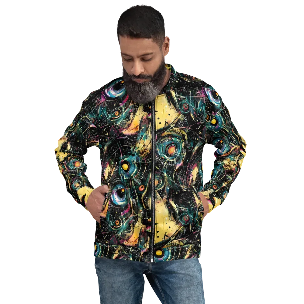 Celestial Echoes on Bomber Jacket — Front