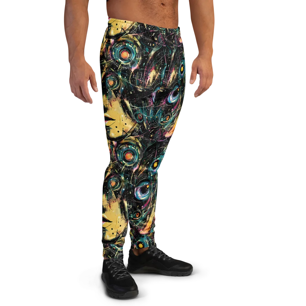 Celestial Echoes on Men's Joggers — Right