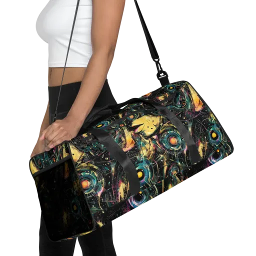 Celestial Echoes on a Duffle Bag