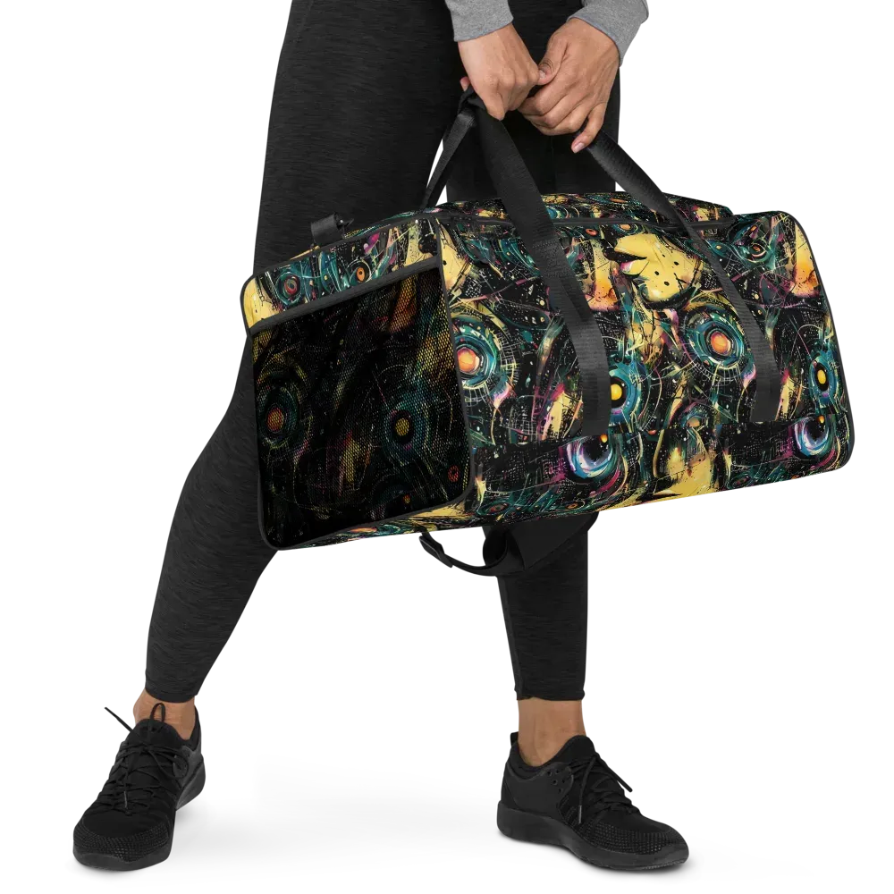 Celestial Echoes on Duffle Bag — Right Front