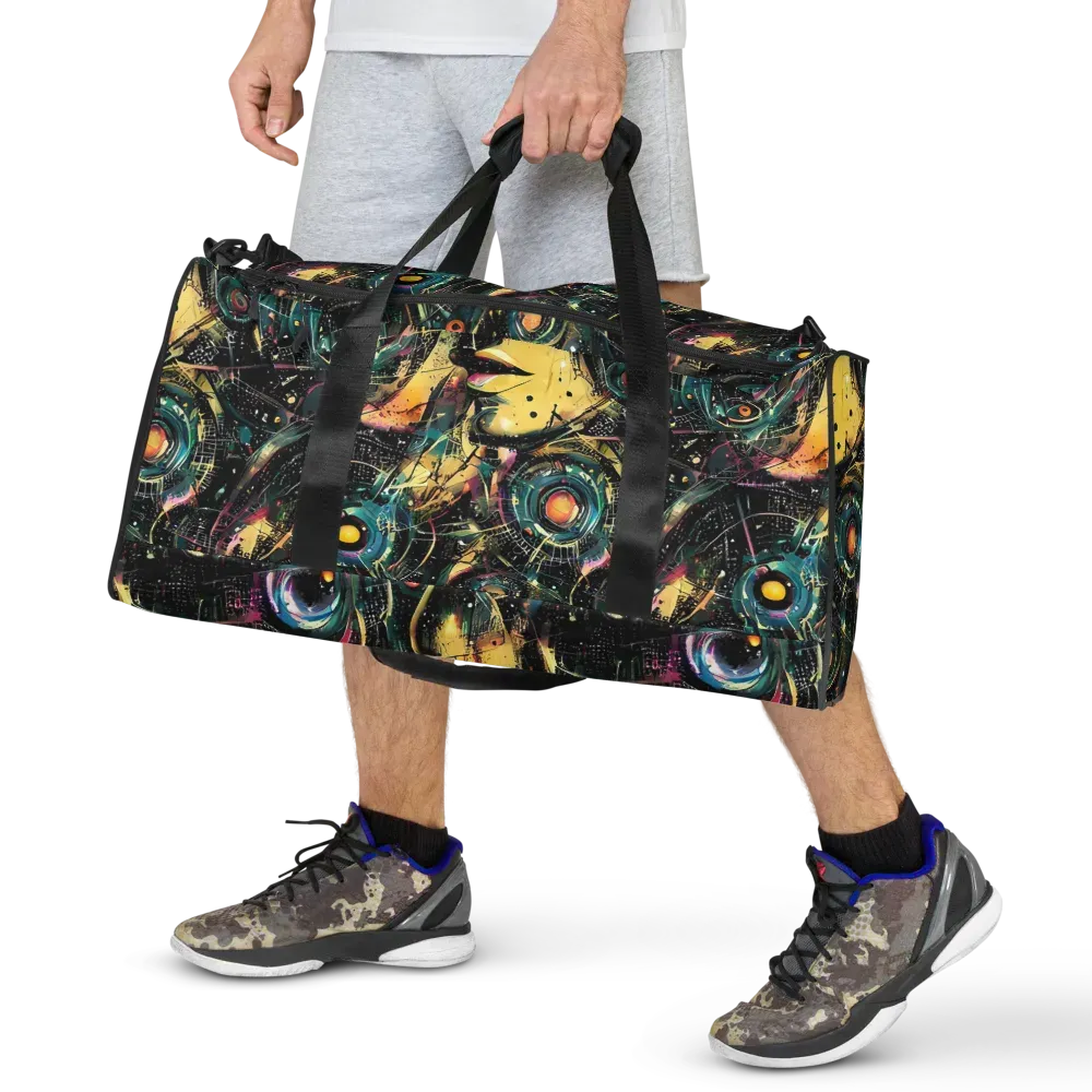 Celestial Echoes on Duffle Bag — Front