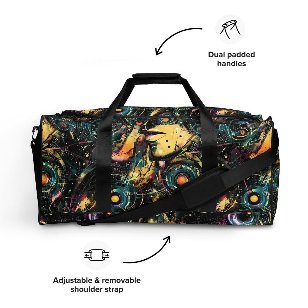 Celestial Echoes on Duffle Bag — Front