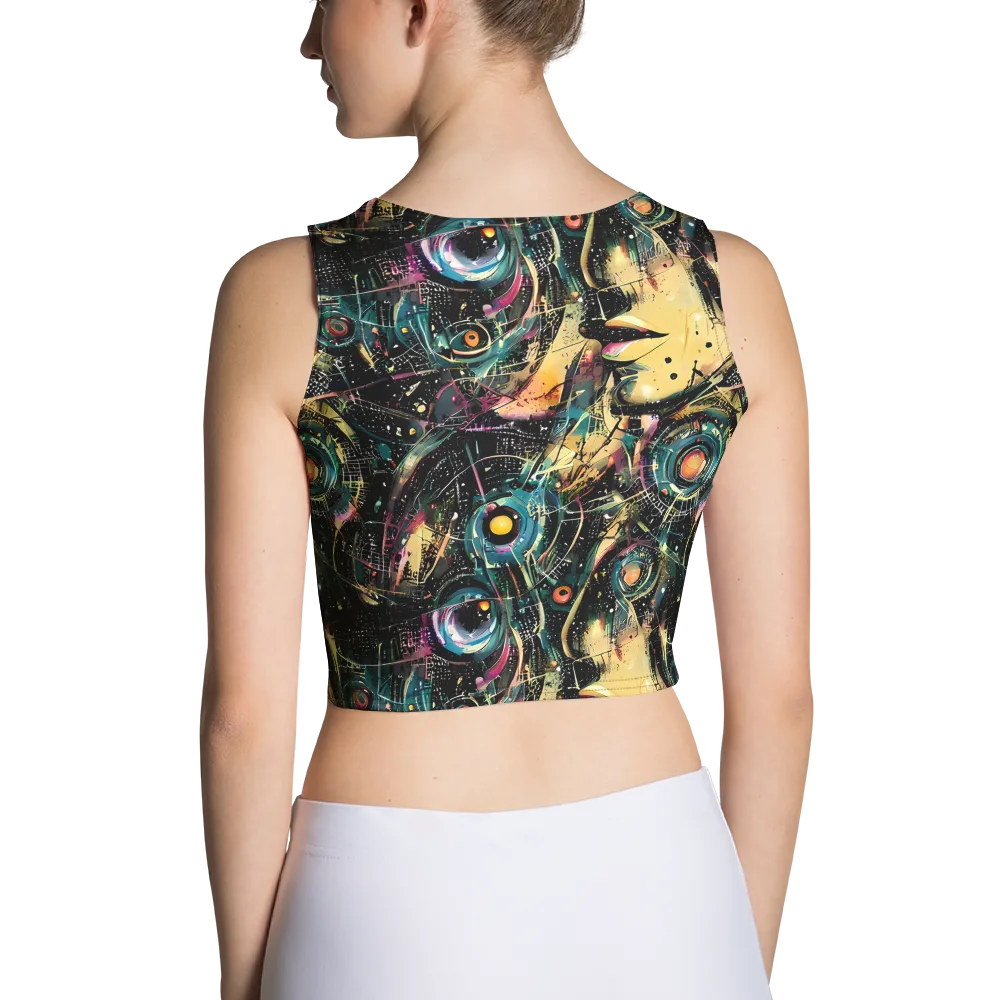 Celestial Echoes on Crop Top — Back