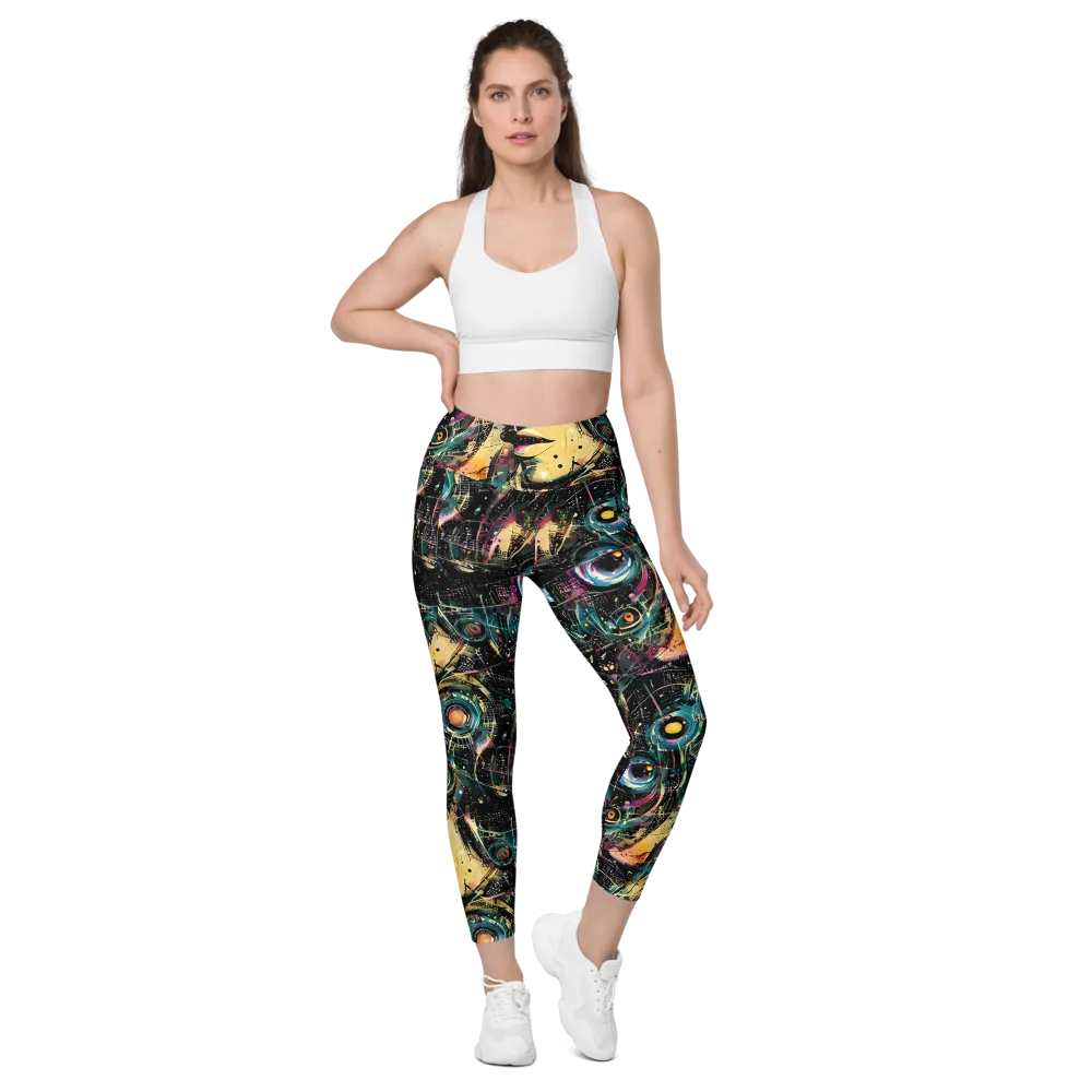 Celestial Echoes on Leggings with Pockets — Front