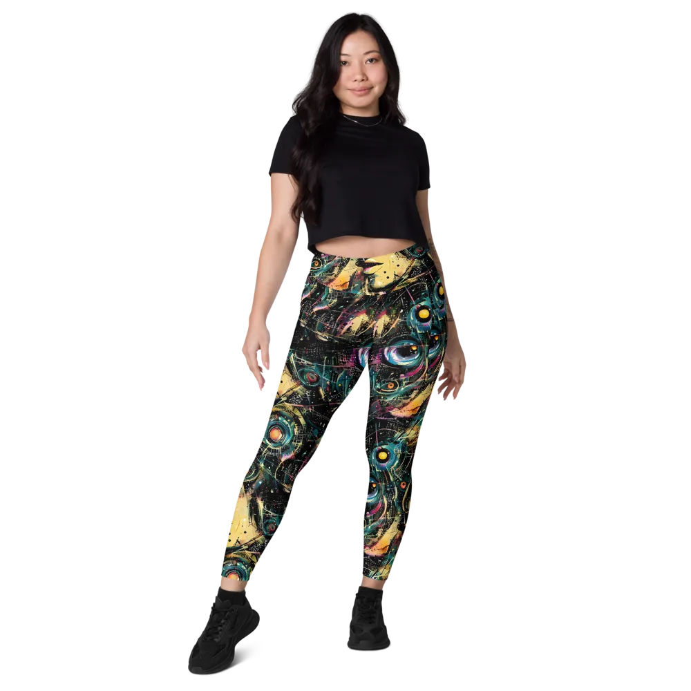 Celestial Echoes on Leggings with Pockets — Front