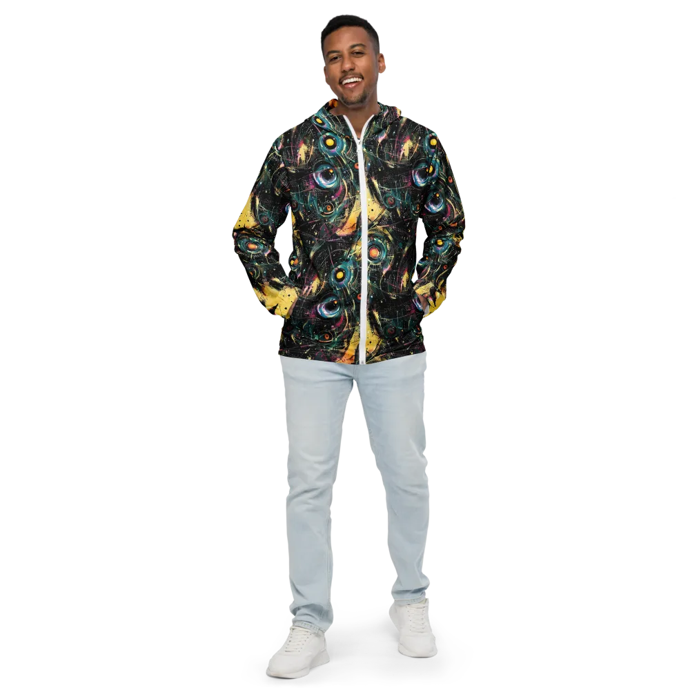 Celestial Echoes on Men's Windbreaker — Front