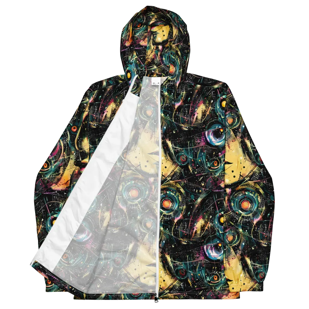 Celestial Echoes on Men's Windbreaker — Front