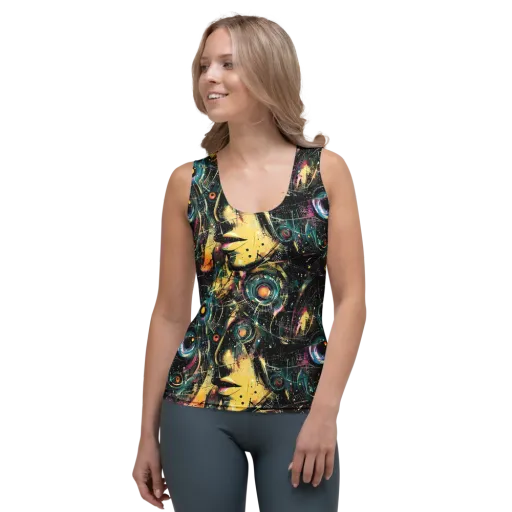 Celestial Echoes on a Women's Tank Top