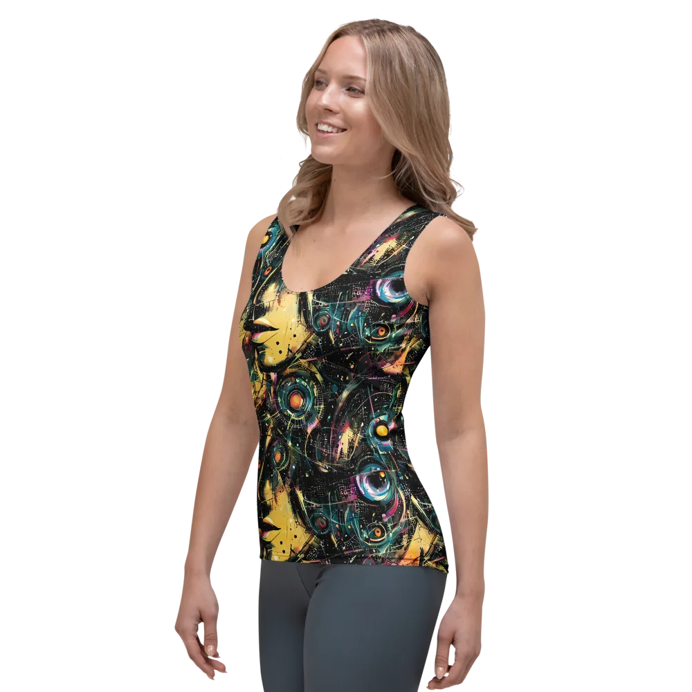 Celestial Echoes on Women's Tank Top — Left Front