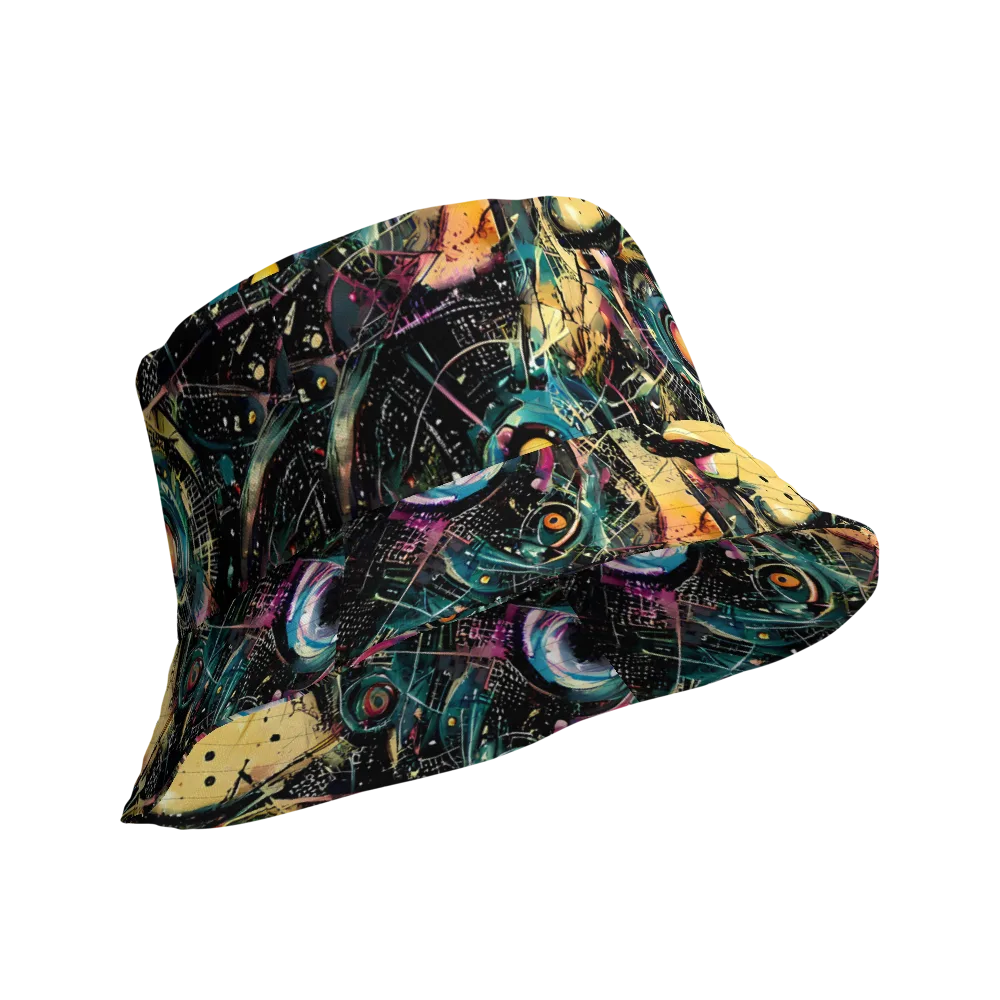 Celestial Echoes on Reversible Bucket Hat — Product details Outside