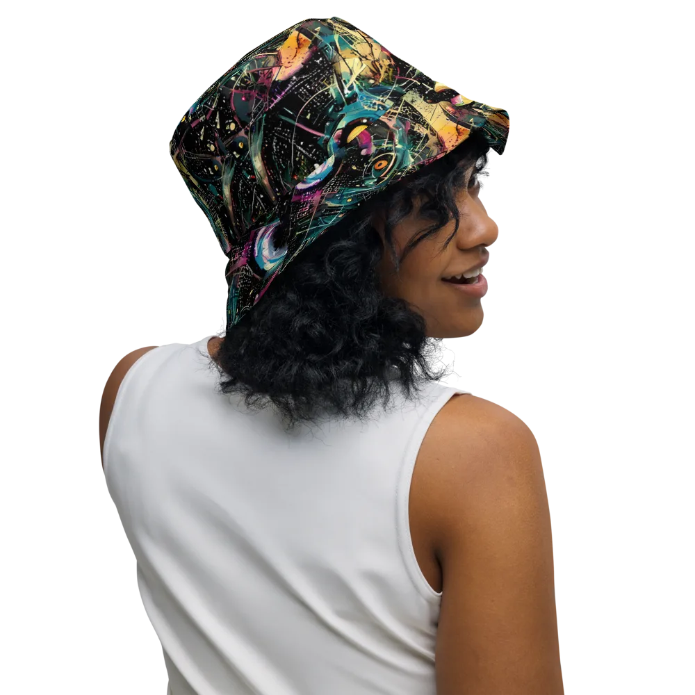 Celestial Echoes on Reversible Bucket Hat — Right Outside