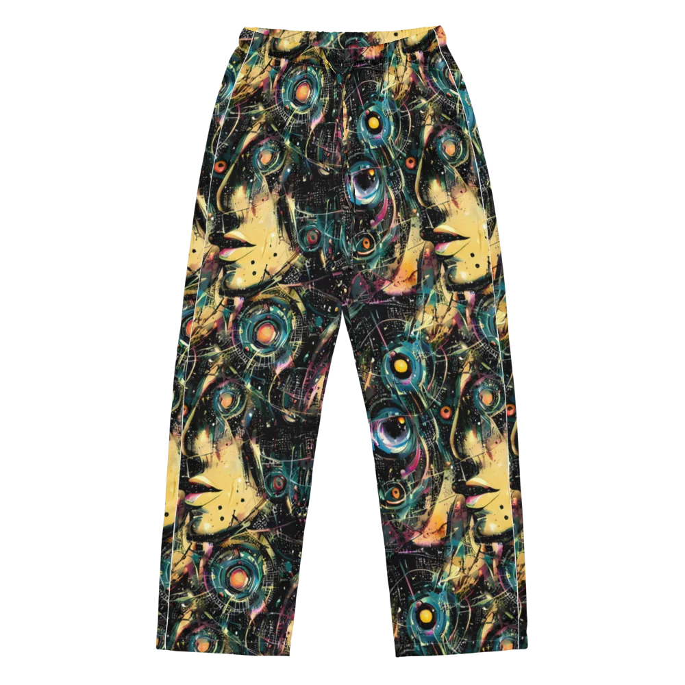 Celestial Echoes on Women's Pajama Pants — Front