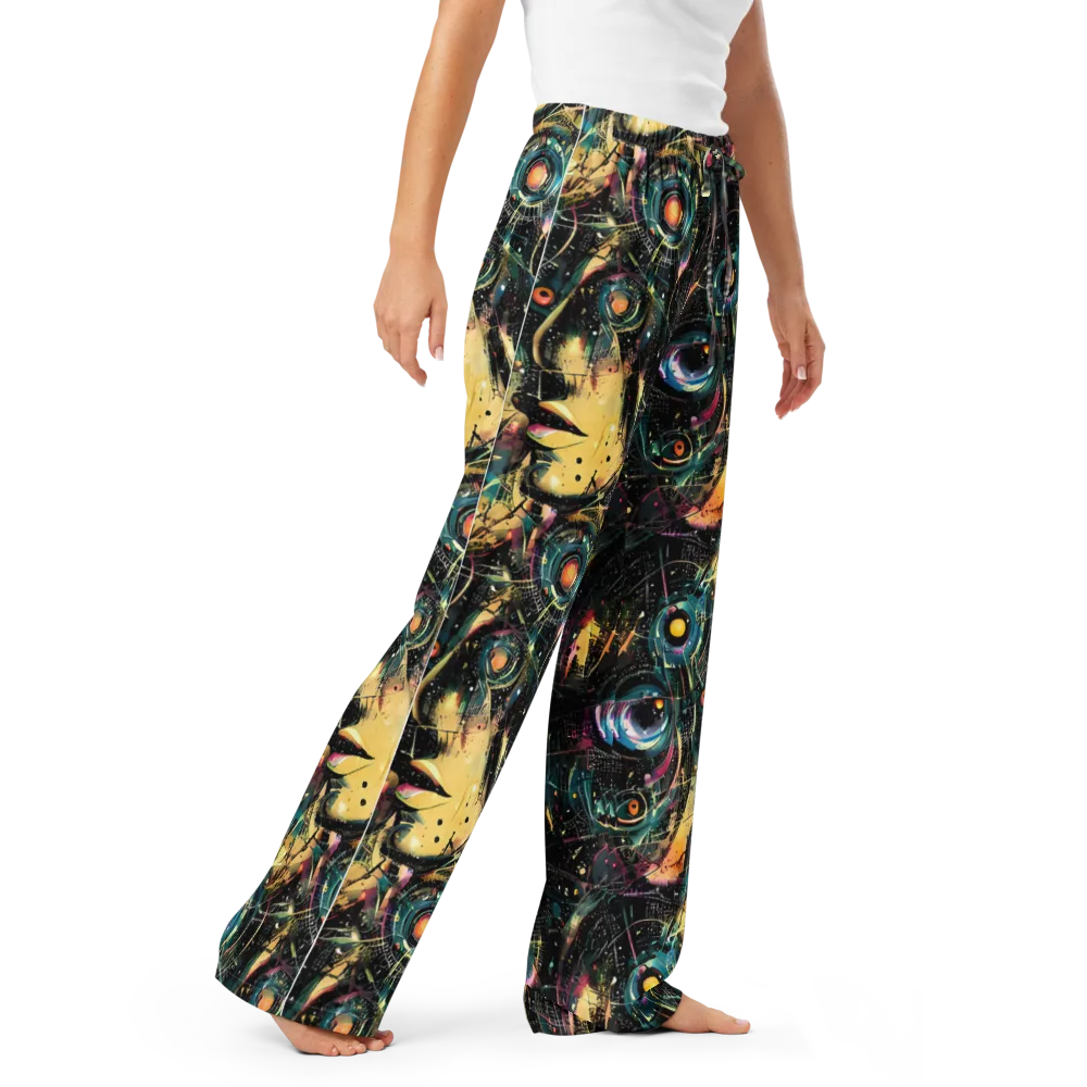 Celestial Echoes on Women's Pajama Pants — Right Front