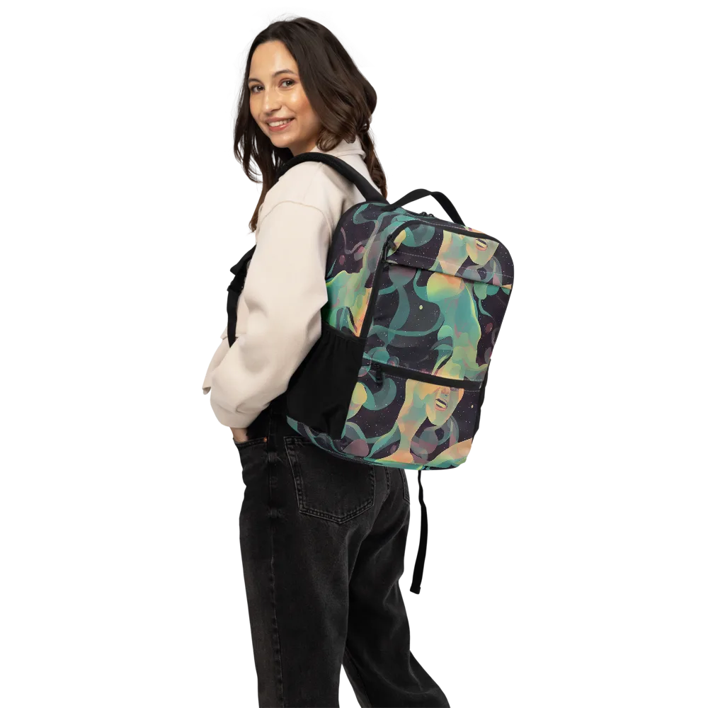 Astral Rhythms on Utility Backpack — Back