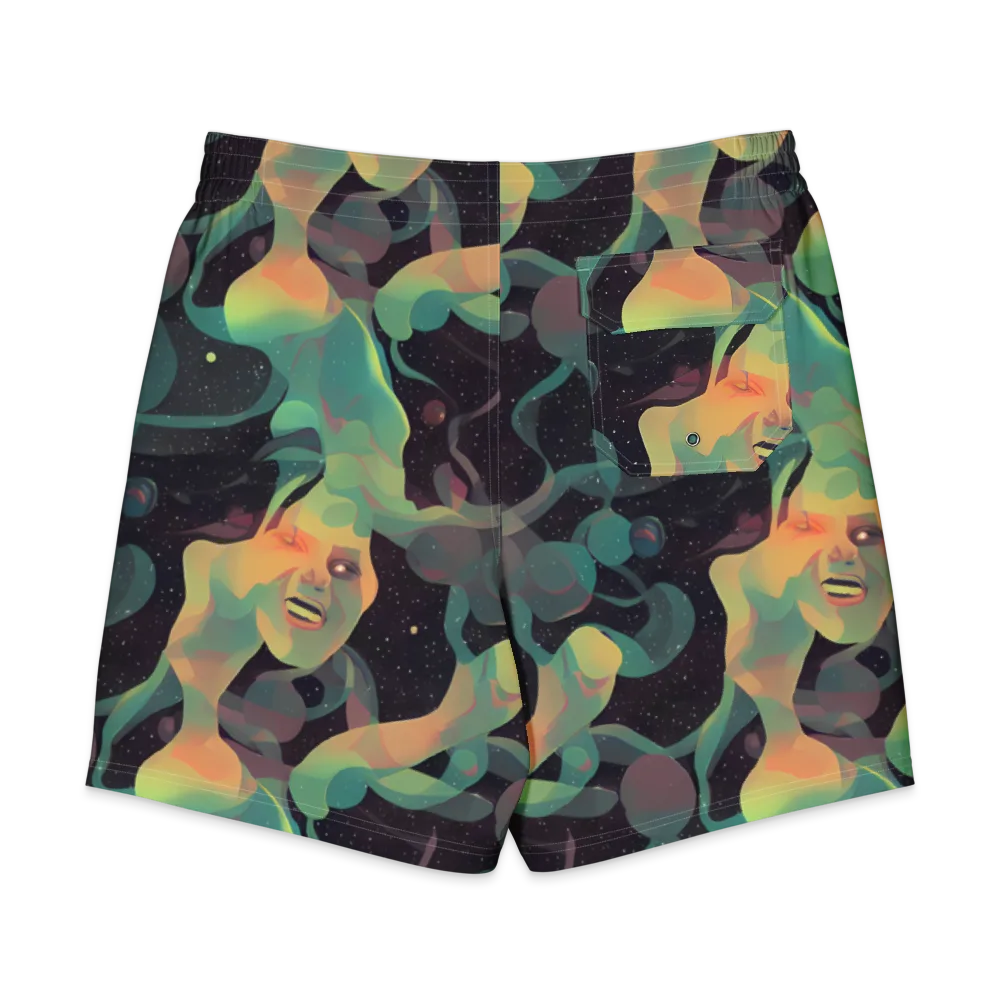 Astral Rhythms on Men's Board Shorts — Back
