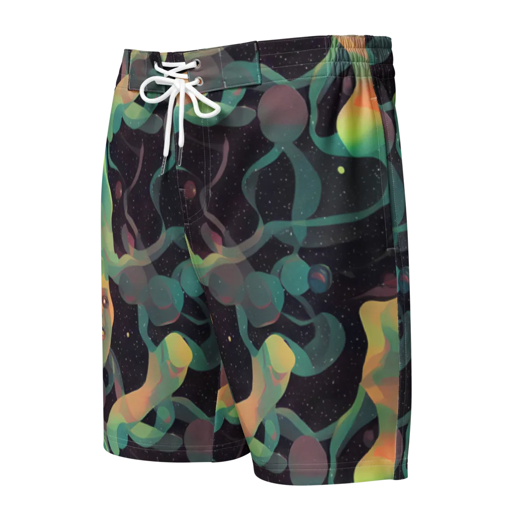 Astral Rhythms on Men's Board Shorts — Front