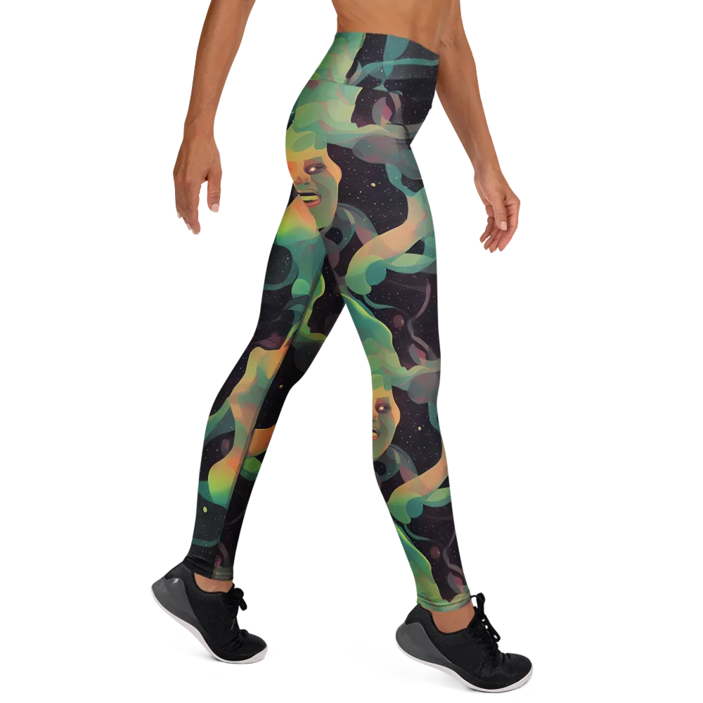 Astral Rhythms on Yoga Leggings — Right