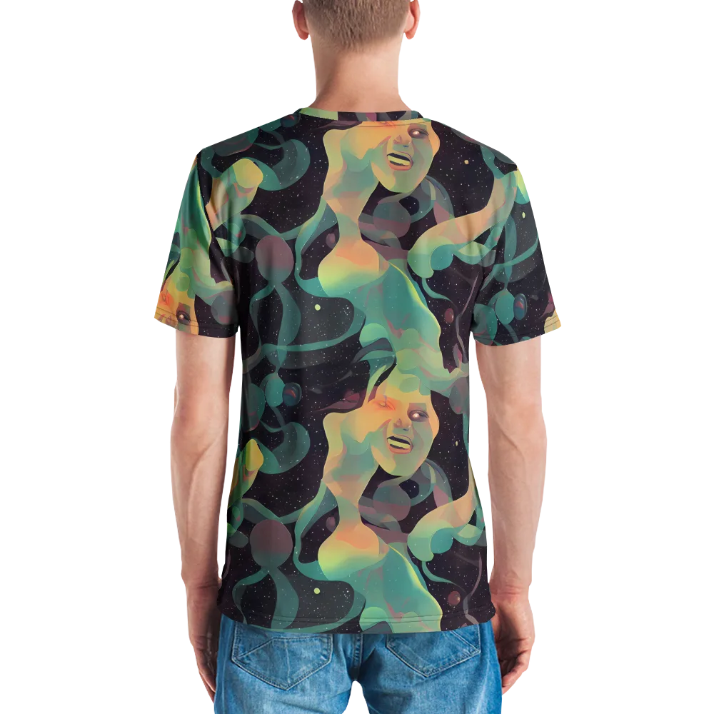 Astral Rhythms on Men's Crew Neck T-Shirt — Back