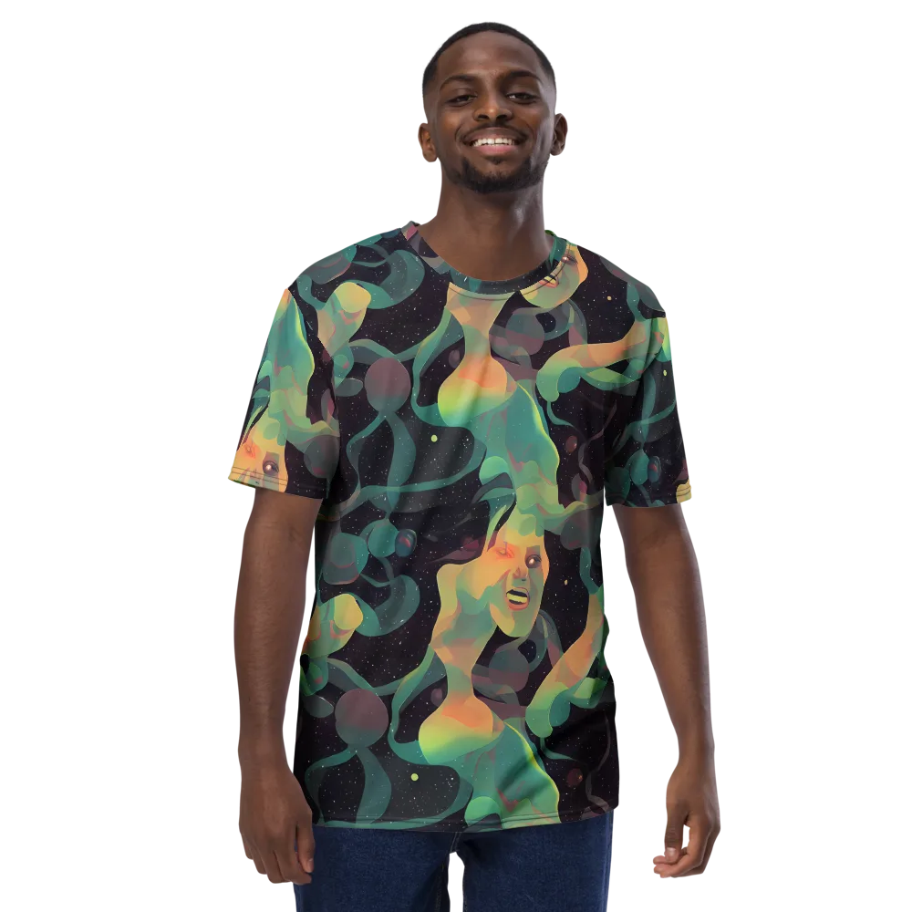 Astral Rhythms on Men's Crew Neck T-Shirt — Front