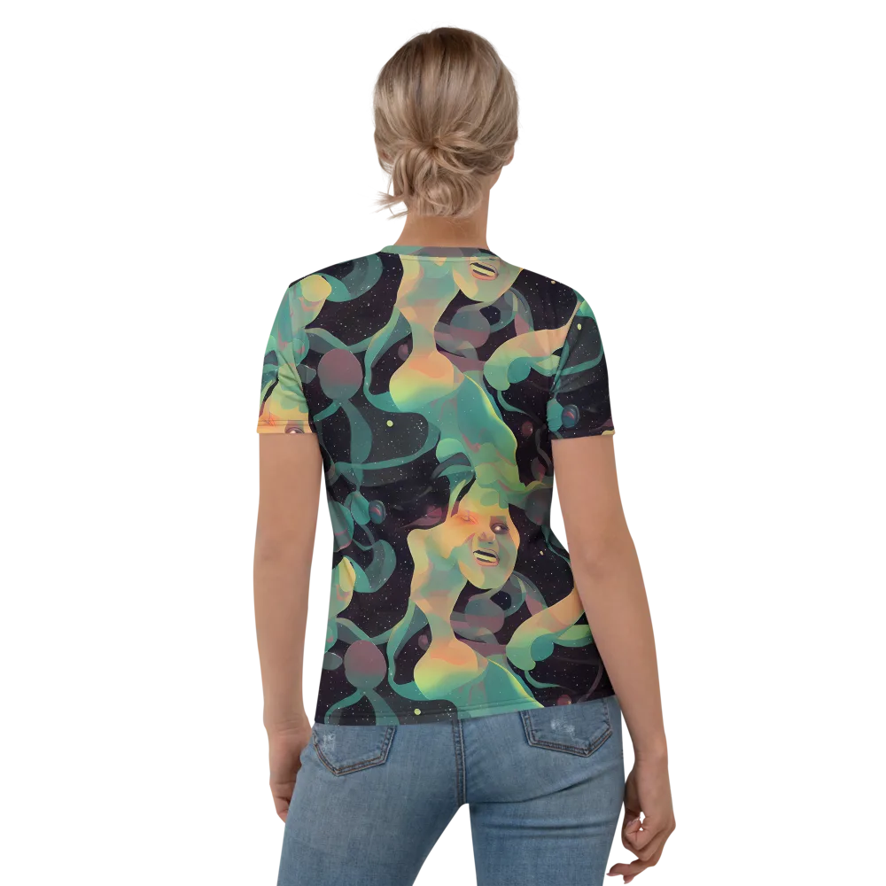 Astral Rhythms on Women's Crew Neck T-Shirt — Back