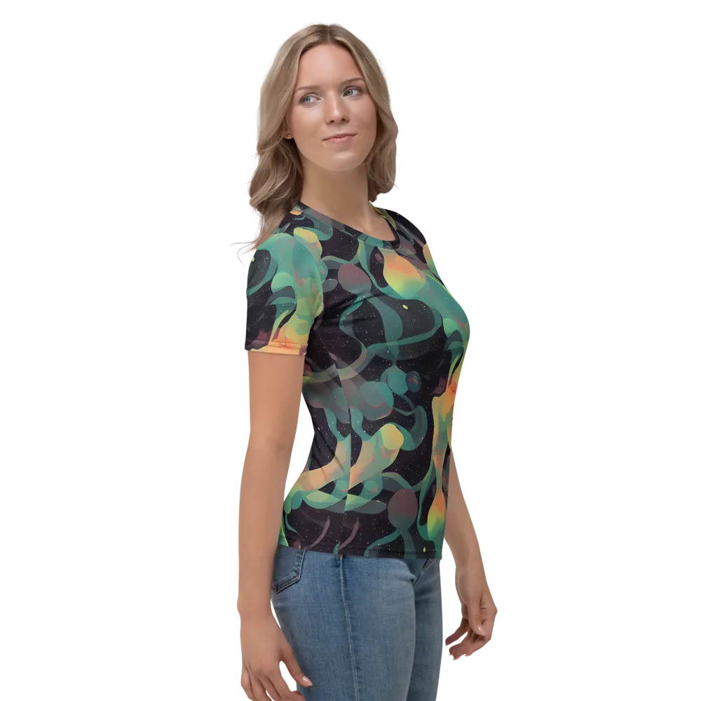 Astral Rhythms on Women's Crew Neck T-Shirt — Right