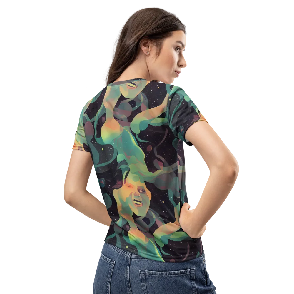 Astral Rhythms on Women's Crew Neck T-Shirt — Back