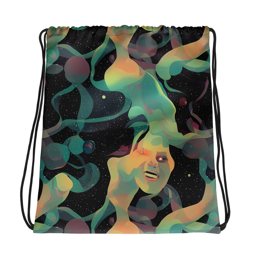 Astral Rhythms on Drawstring Bag — Photo