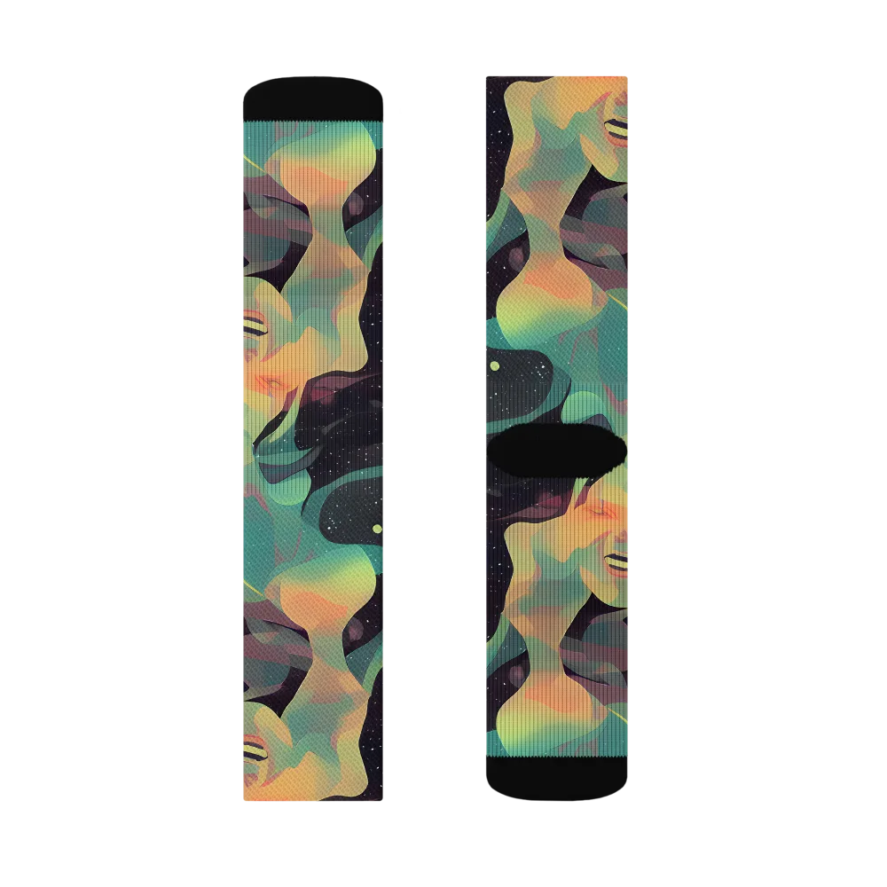 Astral Rhythms on Socks — Left Sock