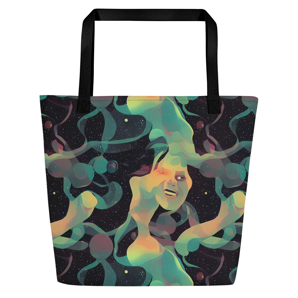 Astral Rhythms on Large Tote Bag W/ Pocket — Front