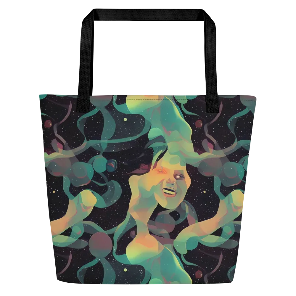 Astral Rhythms on Large Tote Bag W/ Pocket — Front