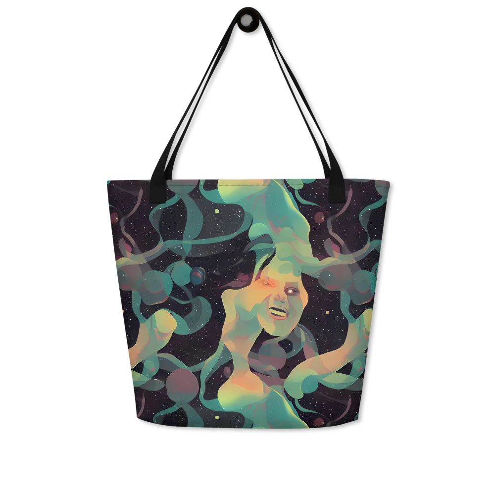 Astral Rhythms on Large Tote Bag W/ Pocket — Front