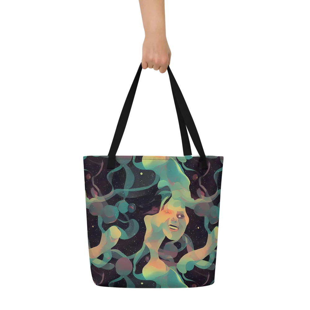 Astral Rhythms on Large Tote Bag W/ Pocket — Front