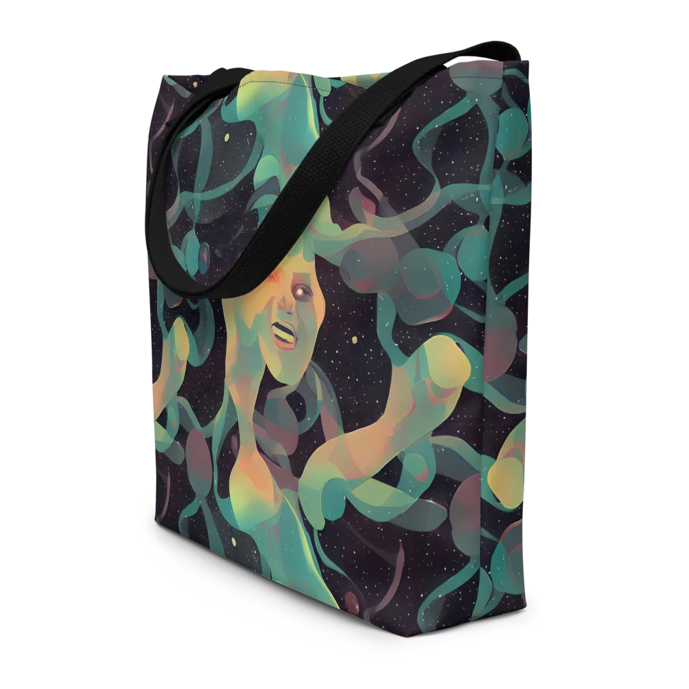 Astral Rhythms on Large Tote Bag W/ Pocket — Front