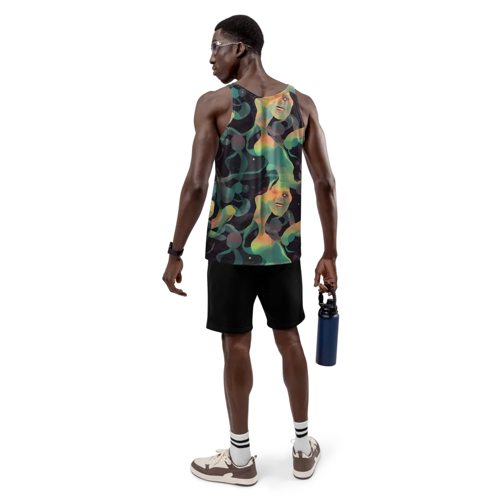 Astral Rhythms on Men's Tank Top — Back