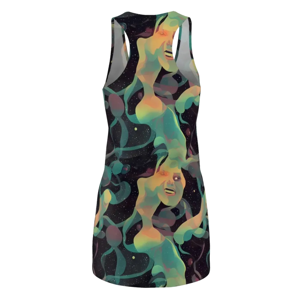 Astral Rhythms on Racerback Dress — Back