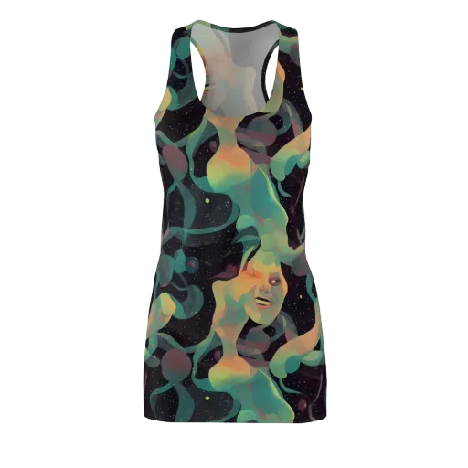 Astral Rhythms on a Racerback Dress