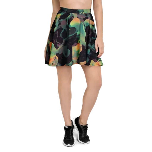 Astral Rhythms on a Skater Skirt