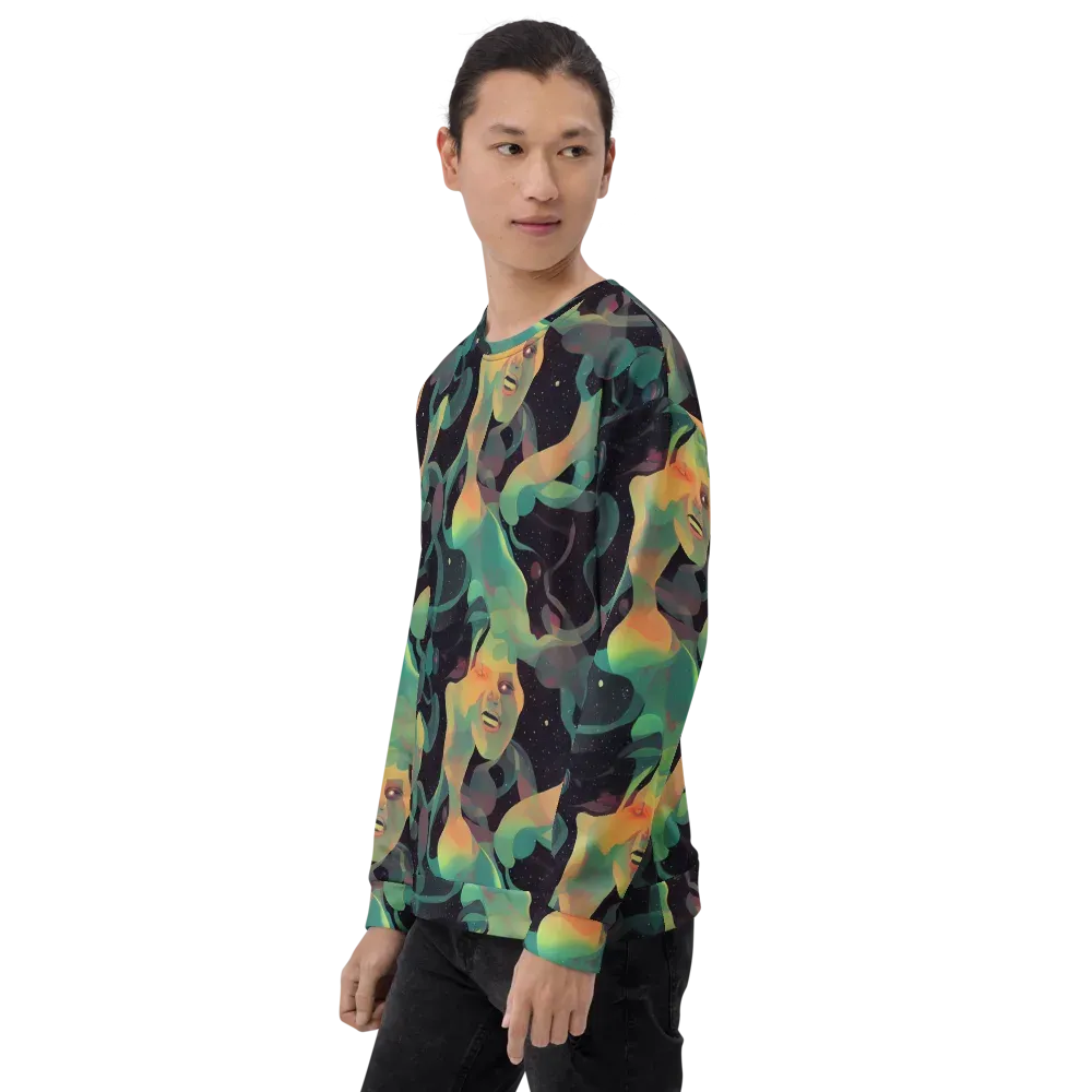 Astral Rhythms on Sweatshirt — Left Front
