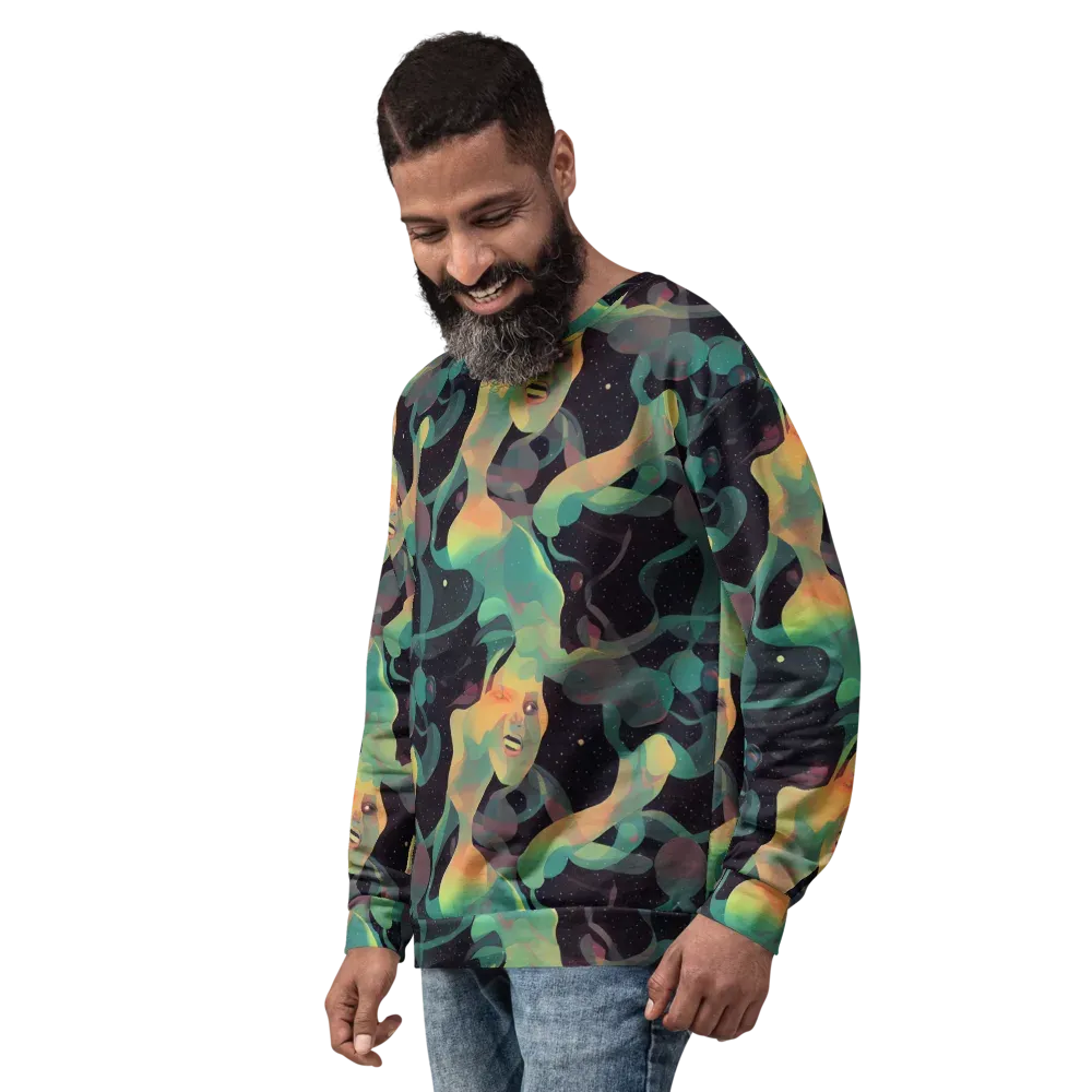 Astral Rhythms on Sweatshirt — Left Front