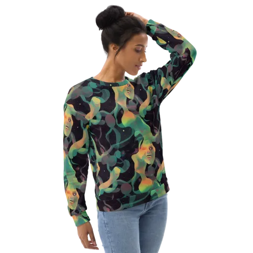Astral Rhythms on a Sweatshirt