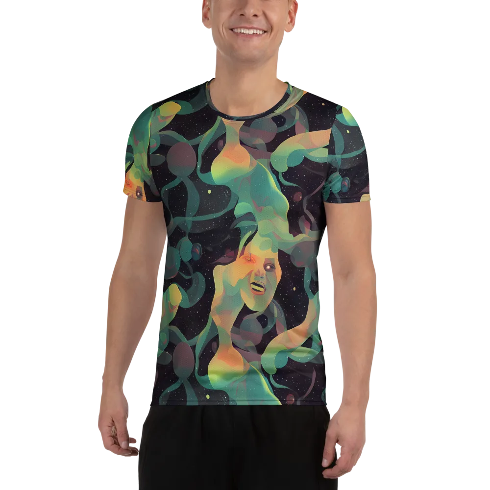 Astral Rhythms on Men's Athletic T-Shirt — Front