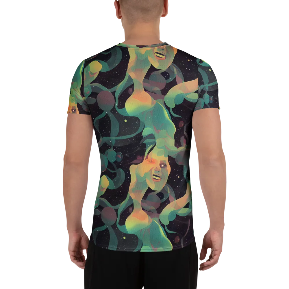 Astral Rhythms on Men's Athletic T-Shirt — Back