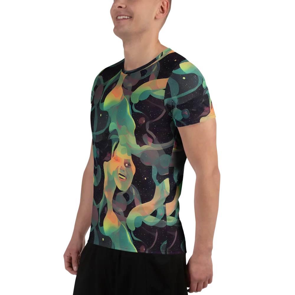 Astral Rhythms on Men's Athletic T-Shirt — Left