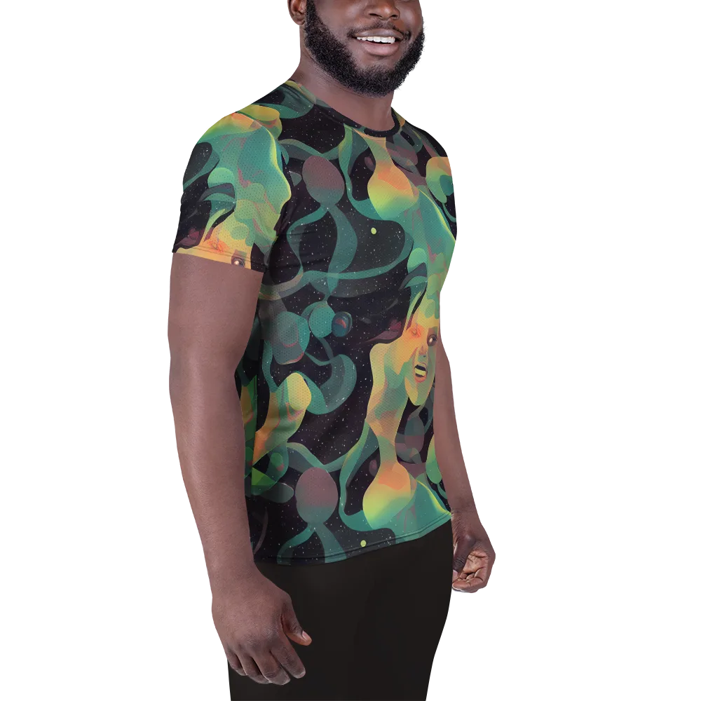 Astral Rhythms on Men's Athletic T-Shirt — Right